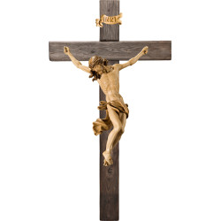 Cristo Barroco en cruz Madera vieja